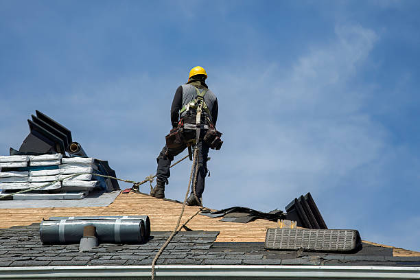 Professional Roofing technician working in Oaks Corners, NY